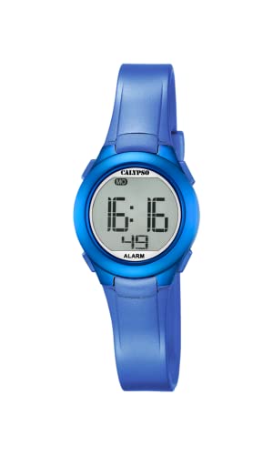 CALYPSO Reloj Digital Mujer de Caucho Azul