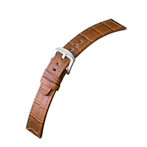 Image of ADAMO Universal Genuine Leather Strap Suitable for All Watches (for Replacement to Titan, timex etc.) and 20 /22 MM Smart Watches