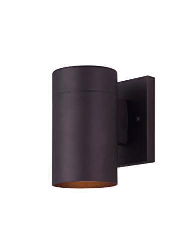 Canarm Nightsky 1-Light Outdoor Lantern, Bronze Wall Light with Easy Install, Dark Sky Approved...