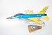 111th Fighter Squadron F-16 Fighting Falcon Model, Lockheed Martin, Mahogany 1/33 (18