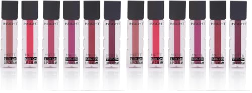 Image of INSIGHT Matte Stay-On Lip Cream - Set A | Lightweight, Long-Lasting, Quick-Dry Formula with Soft Velvety Finish - 21g (Pack of 2)