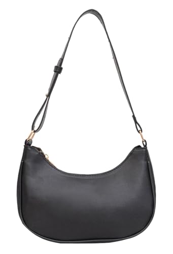 Image of Small Crescent Shoulder Bags for Women, Cute Handbag Mini Clutch Purse Underarm