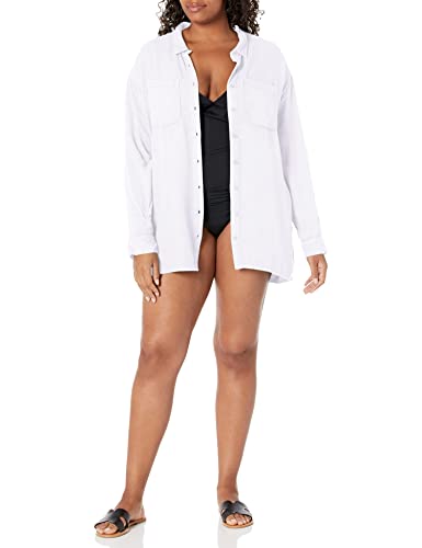 Ropa de baño para mujer RVCA Solstice sobrecamisa playera de tacto suave