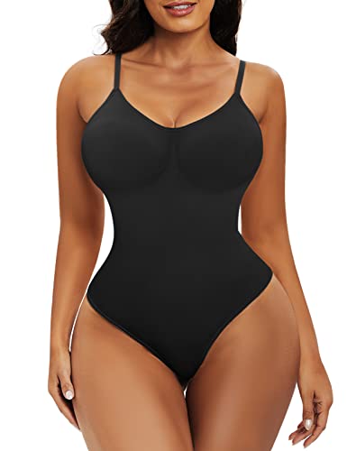 Yuson Girl Bodysuit For Women Low Back Tummy Control Shapewear Sexy Sculpting Thong Body Shaper Seamless Ribbed Tank Tops #TOP5