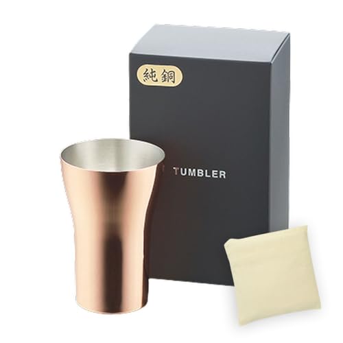 J-kitchens タンブラー 純銅 (中)1pc 350ml 日本製 (エコバッグ ベトナム製 セット)