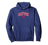 Dayton Flyers Arch Over Logo Officially Licensed Navy Pullover Hoodie
