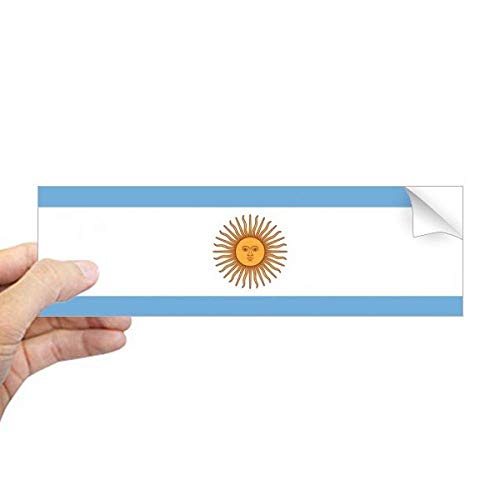 Pegatina de Argentina vinilo adhesivo exterior para parachoques rectangular