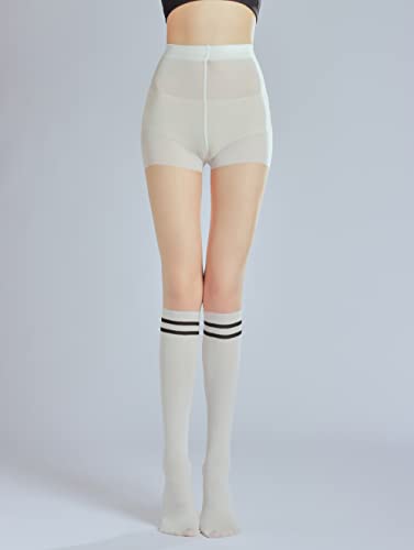 Image of Sahabowi Women Sheer Tights, High Waist Pantyhose, Vintage Control Top Stockings(Patterns Colourful), Pantyhose5