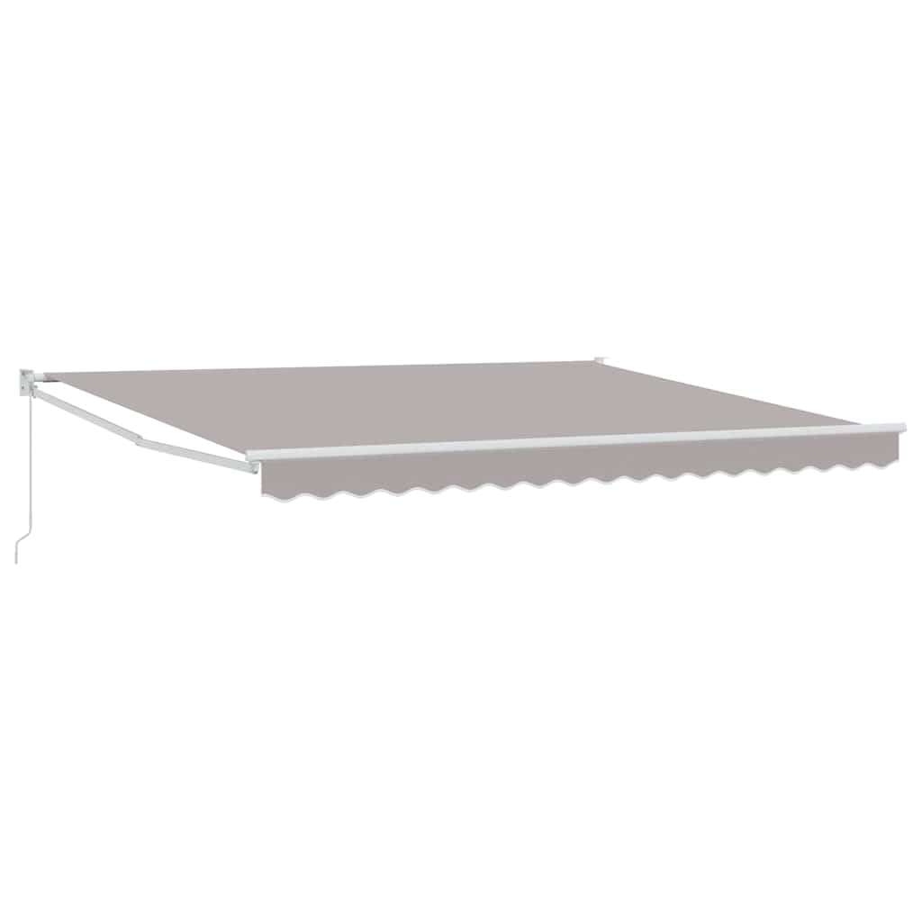 Terrasse trop chaude ? Store rétractable manuel 400x300 gris clair