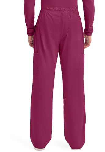 Image of Cherokee WW Professionals Scrubs for Men Tapered Leg Mens Cargo Scrub Pants | Comfortable Poplin Fabric, 2-Way Stretch, Zip Fly, Drawstring, Easy Care, For Active Shifts, Made for Nursing Professionals