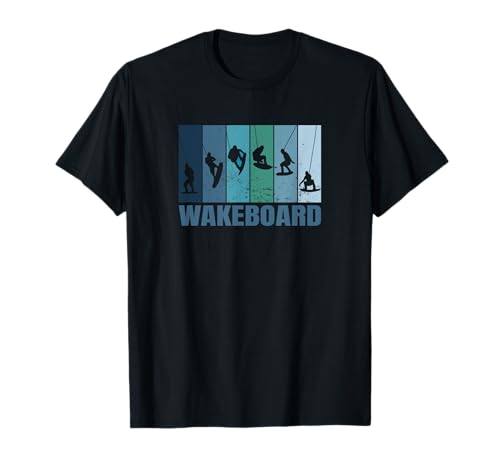 Wakeboard Water Sports Wakeboarding Wakeboarder Accessories Blue T-Shirt