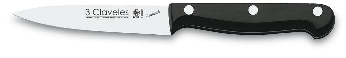 3 Claveles Ash Uniblock - Juego de 5 cuchillos y tijera con bloque en Madera de Fresno