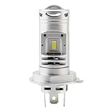 Windance H4 LED Projector Lens 30W 3000LM 6000K White High Low Beam LED Bulbs Super Bright Headlight Bulb for Motorcycles ATVs UTVs Scooters Cars, 10-32V (1)
