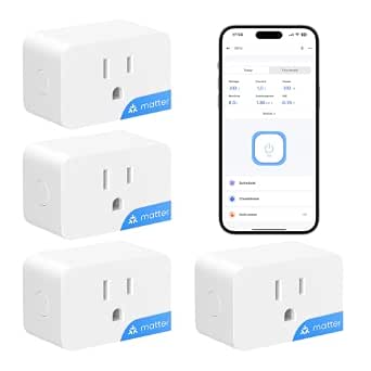 15 Best Matter-Compatible Smart Plug Multi-Packs for Seamless Home Automation 8 SONOFF S61s Matter Smart Plug 15A Wi-Fi Outlet with Energy Monitoring (4 Pack)