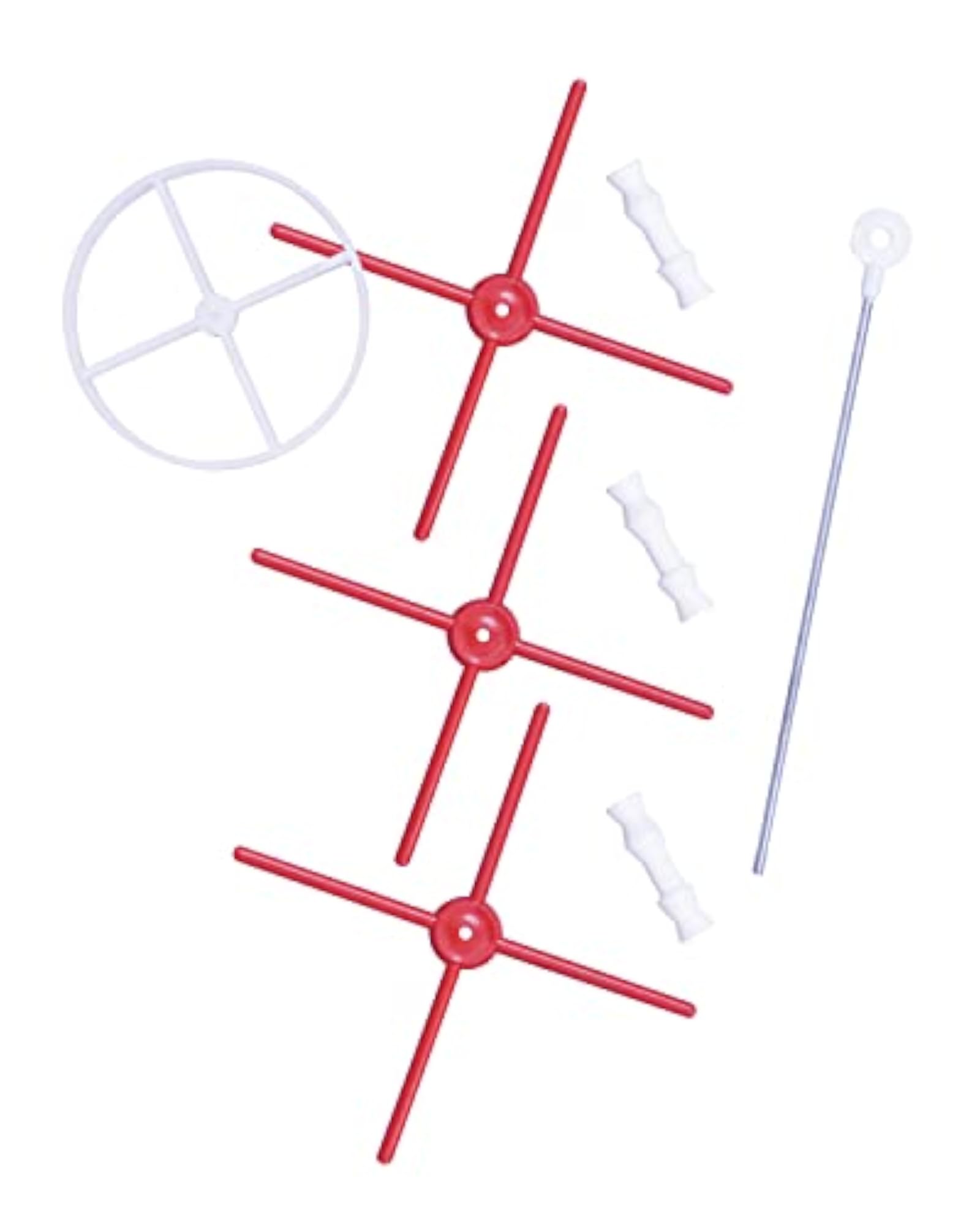 Plastic Rotating Red Bangle Stand for Organizing Bangles