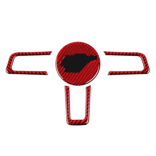 Garniture de volant pour Mustang GT 2015-2020 cadre décoratif rouge