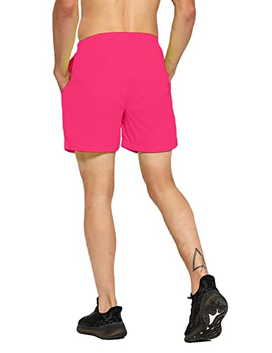 DEMOZU Men's 5 Inch Running Tennis Shorts Lined Workout Gym Athletic Pickleball Shorts with Pockets3