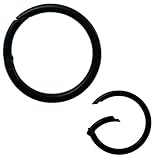 和気産業(Waki Sangyo) 丸カラビナ キーホルダー 登山 丸 小型 外径48mm ブラック 亜鉛合金 BK-1033