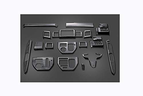 ウェイク LA700 前中期 インテリアパネル 19ピース ピアノブラック