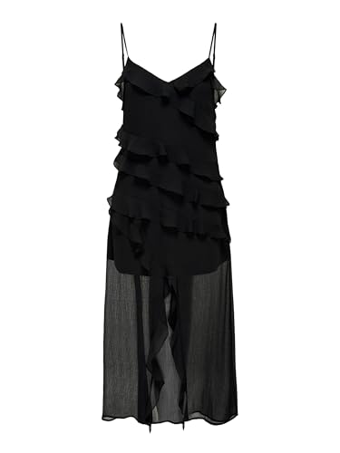ONLY Onlsine Life Strap Frill Long Dress Wvn Elegante Abito