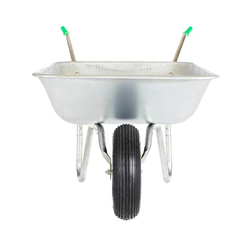 Neo-Wheelbarrow-Home-Garden-Cart-Galvanised-with-Pneumatic-Tyre-65L