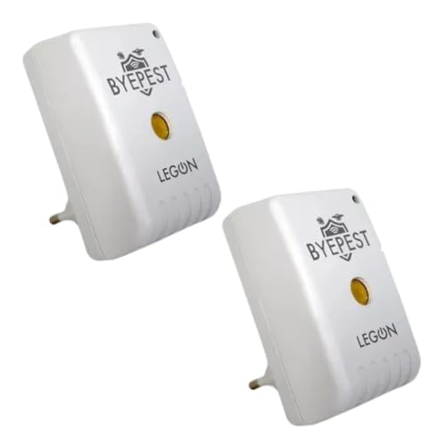 2 Repelente Eletrônico Ultrassônico Byepest Espanta Ratos e Morcegos Cobertura de 200m² Sem Cheiro Livre de Químicos