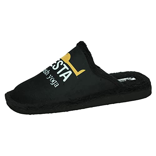 ANDINAS 433 ZAPATILLAS YOGA HOMBRE ZAPATILLAS CASA NEGRO 36