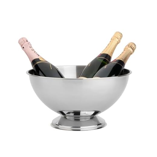 Leopold Vienna Champagnerschale Classic II Edelstahl Ø35x19cm, 304, Silber, 350x350x187mm