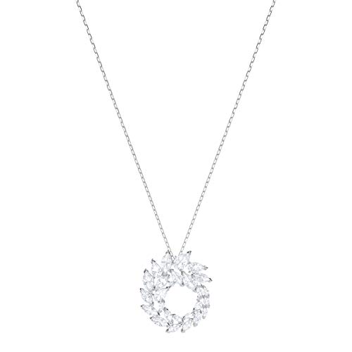 Preisvergleich Produktbild Swarovski Louison Anhänger für Frauen, weißes Kristall, rhodiniert