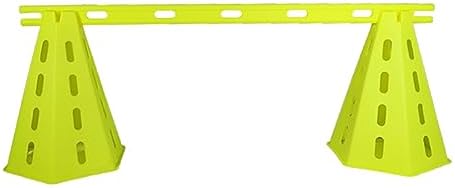 ZJKXJH Slalom Training Agility Poles, Football Footwork Speed Training Equipment for Hurdles Soccer Tennis Crowd Barrier, Players Adult Basketball Sports Marking Cone with Rod (Color : B)