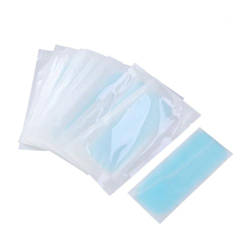 PLAFOPE 10 Pezzi Strisce Rinfrescanti per Fronte Adesivi Raffreddanti Estivi Effetto per Cefalea Denti Affaticamento e Colpo Sole Portatili
