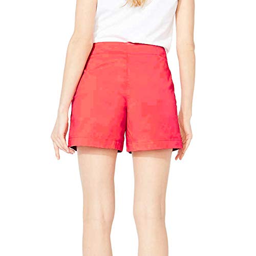 Short feminino Nautica com estampa de algodão elástico sob medida, Melon Berry, 8