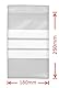 WeltiesSmartTools Sacchetti con chiusura a pressione di alta qualità con campo di timbri, 90 µ, 180 x 250 mm, 100 pezzi, 3 strisce bianche per etichettatura, 11 diverse misure a scelta