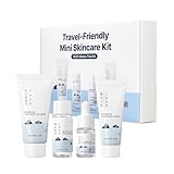 ROUND LAB 1025 Dokdo Hydrating Mini Size Kit (Cleanser, Toner, Ampule, Cream), Deep Hydration for Dry Skin, Daily Skin Care Routine Trial Kit for Moisture Care, Travel Size Gift Set, Stocking Stuffers