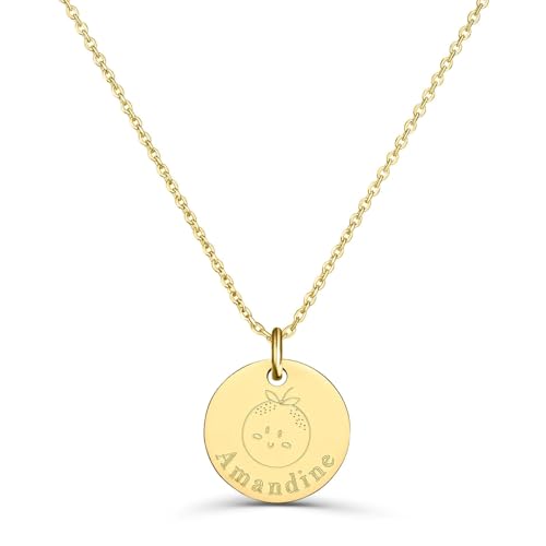 Collier personnalisé enfant avec dessin clémentine : le cadeau idéal pour Noël