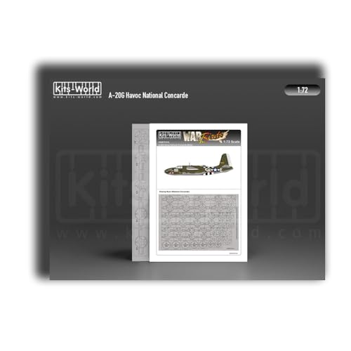 Kits World KWM72-1016 1/72 Douglas A-20 Havoc National Cocarde Mask Set (Suitable for All Manufacturers)