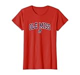 Mississippi Ole Miss Rebels Womens Arch Over Red T-Shirt