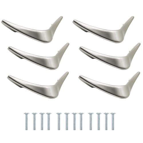 Image of VOLO V knobs for Drawers and cabinets for Home /Kitchen /Offices and Hotels - Versatile Solution for Home, Hotel, and Office Doors (Satin, 6)
