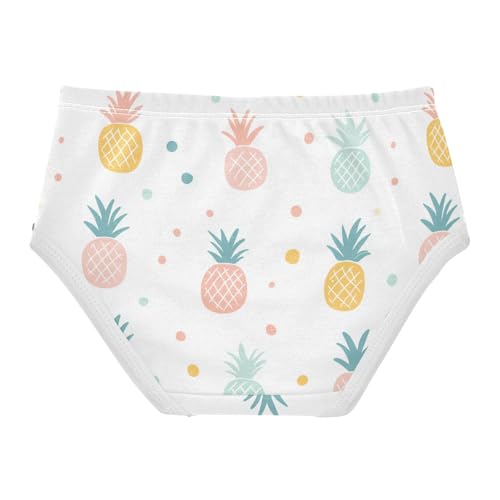Wusikd Cute Pineapples Girls' Underwear Cotton Colors Girls Briefs Soft Toddler Underwear 2T2
