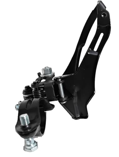 Image of Cycle Front Derailleur - Black, Pull-Up (Top Pull), Ideal for 3x7 or 3x8 Speed Gears