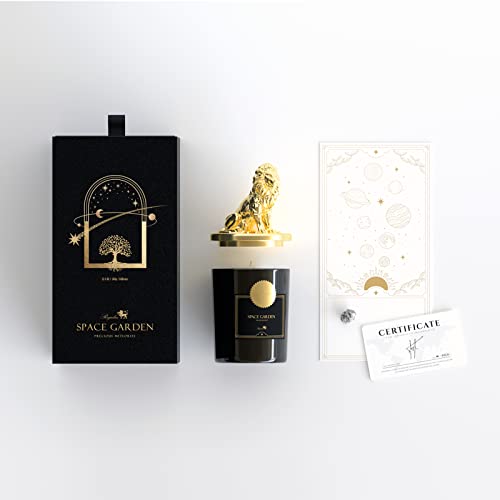 Regulus Meteorite Scented Candles Campo Del Cielo Candle 5.6 Oz 45 Hour Burn Amber Aromatherapy Candle Oriental Tune Candle Lion Jar Candle For Her Stress Relief (Gold) #TOP2