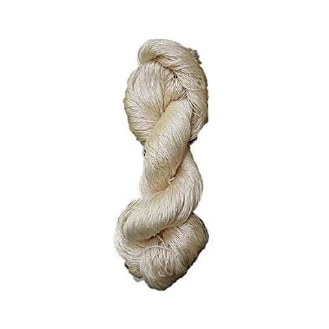 KnitSilk Undyed 15/3 Maharaja Silk Yarn - Exotic 100% Mulberry Silk Undyed, 100 Grams & Approximately 500 Yards (Undyed) Cover