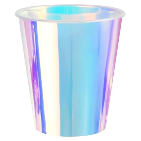 AimFun Iridescent Plastic Cups for Parties Cover