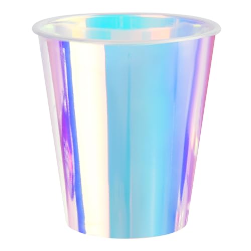 AimFun 25 Pack Iridescent Holographic Plastic Cups 12oz