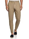 Estilo de ropa: Casual oodji Ultra Hombre Pantalones Ajustados con Cordones, Beige, 38
