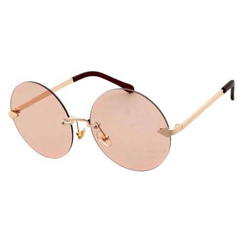 Lunettes de soleil rondes rétro pour femmes avec protection UV400 et monture élégante