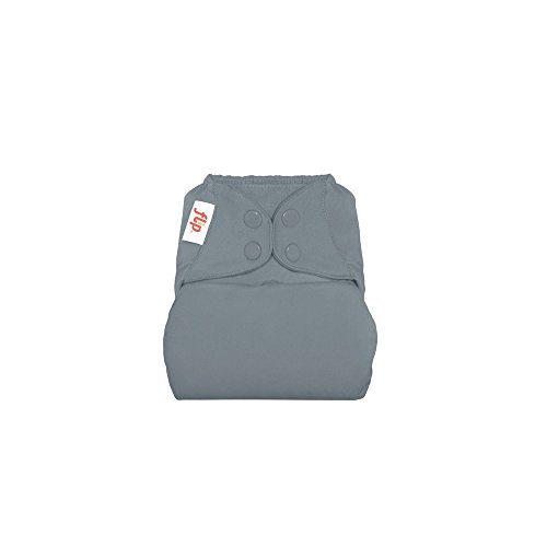 Flip Hybrid Reusable Cloth Diaper Cover with Adjustable Snaps and Stretchy Tabs - Fits Babies from 8 to 35+ Pounds (Armadillo)