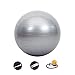 DAZISEN Anti-Burst Pilates Ball - Explosionsgeschützt Gymnastikball Enthalten Einfach Luftpumpe, Erhältlich in 5 Farben und 6 Größen, Silber-1, 45CM
