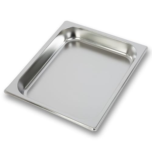 VERTES Recipiente GN 1/2 Gastro Norm Gastronorm (Acero inoxidable, 40 mm de profundidad, higiénico, inoxidable, resistente a los arañazos, resistente a temperaturas de -40° a +300°C, para baño maría)