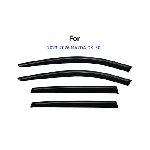 Image of Window Visors Rain Guards for 2023 2024 2025 2026 Mazda CX-50, Out-Channel Window Vent Wind Deflectors Visors Shades for 23 24 25 26 Mazda CX50
